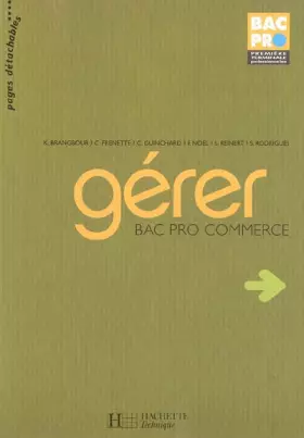 Couverture du produit · Gérer Bac Pro commerce