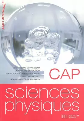 Couverture du produit · Sciences Physiques CAP