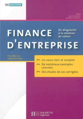 Couverture du produit · Finance d'entreprise : Du diagnostic à la création de valeur
