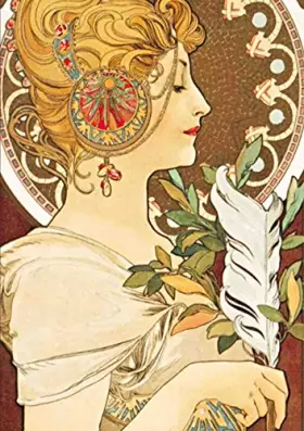 Couverture du produit · Carnet Blanc, Affiche Mucha, La Plume