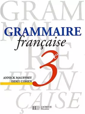 Couverture du produit · Grammaire française, 3e. Edition 1995