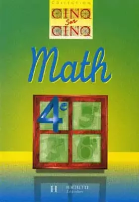 Couverture du produit · Cinq sur cinq, maths, 4e