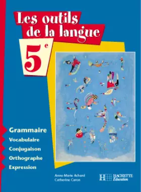Couverture du produit · Les outils de la langue, cinquième