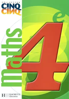 Couverture du produit · Maths 4ème