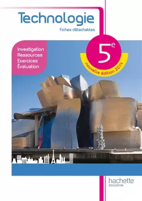 Couverture du produit · Fichier de Technologie 5ème - Edition 2014