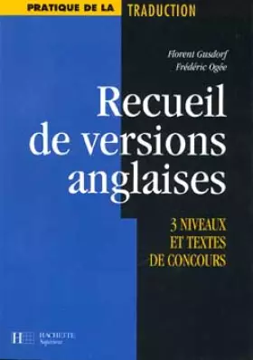 Couverture du produit · Recueil de versions anglaises