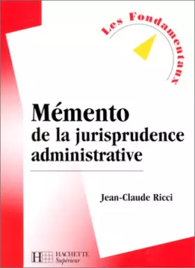 Couverture du produit · Mémento de la jurisprudence administrative, 2000