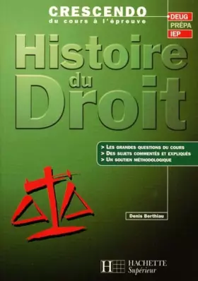 Couverture du produit · Histoire du droit