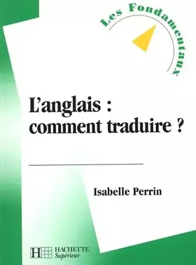 Couverture du produit · L'anglais : comment traduire ?