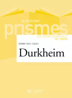 Couverture du produit · Durkheim