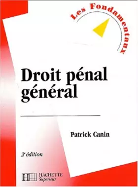 Couverture du produit · Droit pénal général. 2ème édition