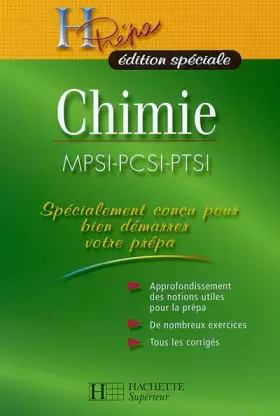 Couverture du produit · Chimie MPSI-PCSI-PTSI