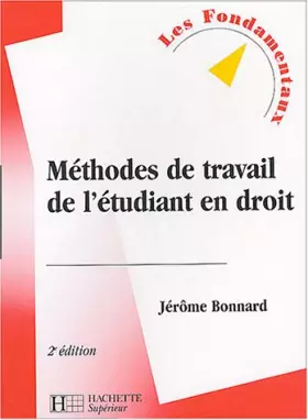 Couverture du produit · Méthodes de travail de l'étudiant en droit