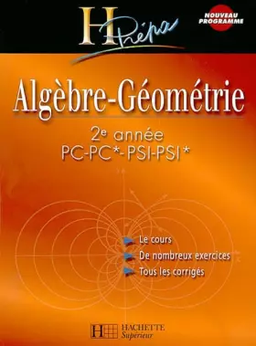 Couverture du produit · Algèbre 2e année PC/PSI