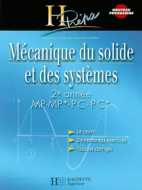 Couverture du produit · Mécanique du solide et des systèmes 2e année MP-MP*/PC-PC*