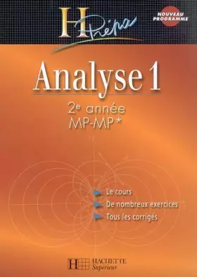 Couverture du produit · Analyse 1, 2e année MP-MP*