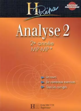 Couverture du produit · Analyse 2 : 2e année MP-MP*