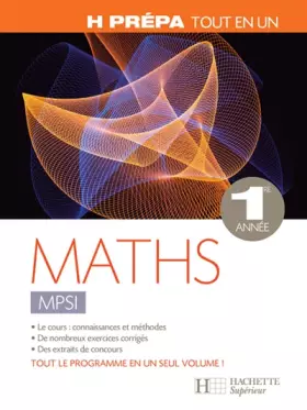 Couverture du produit · Maths MPSI 1e année