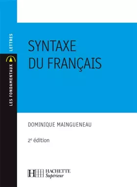 Couverture du produit · Syntaxe du français: N°29 2ème édition