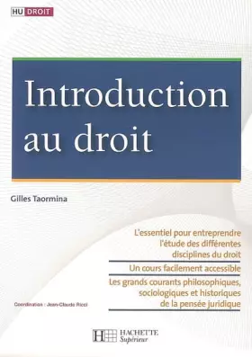Couverture du produit · Introduction au droit