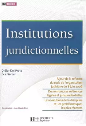 Couverture du produit · Institutions juridictionnelles
