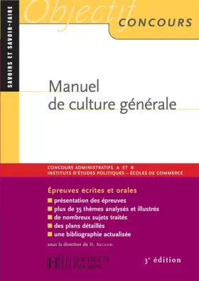 Couverture du produit · Manuel de culture générale