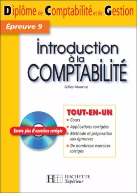 Couverture du produit · Introduction à la comptabilité : Epreuve 9, Diplôme de Comptabilité et de Gestion (1Cédérom)