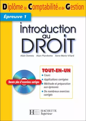 Couverture du produit · Introduction au droit (1Cédérom)