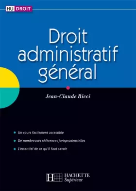 Couverture du produit · Droit général administratif