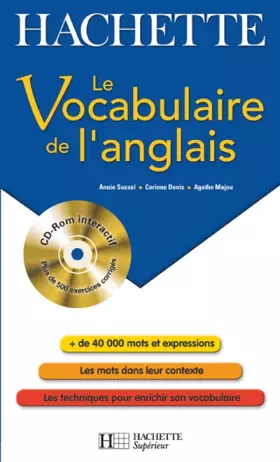Couverture du produit · Le Vocabulaire de l'anglais (1Cédérom)
