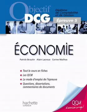 Couverture du produit · Objectif Dcg Economie