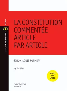 Couverture du produit · La Constitution commentée : Article par article
