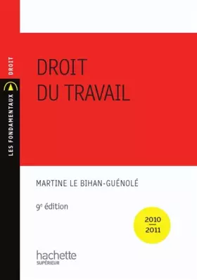 Couverture du produit · Droit du travail 2010-2011