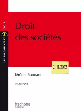 Couverture du produit · Droit des sociétés