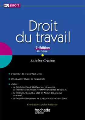Couverture du produit · Droit du travail