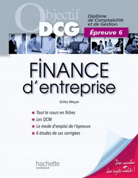 Couverture du produit · Finance d'entreprise : Epreuve 6