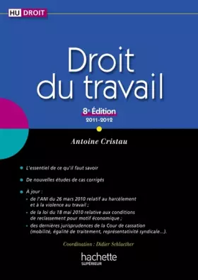 Couverture du produit · Droit du travail - 2011/2012