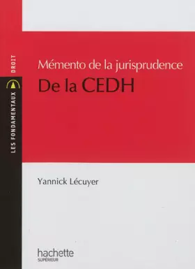 Couverture du produit · MEMENTO JURISPRUDENCE DE LA CEDH