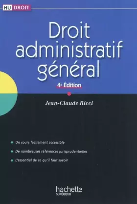 Couverture du produit · Droit administratif général