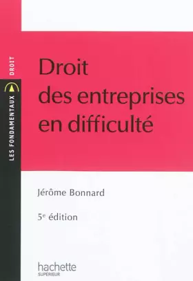 Couverture du produit · Droit des entreprises en difficulté