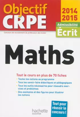 Couverture du produit · CRPE en fiches : Mathématiques