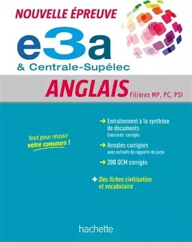Couverture du produit · Anglais, prépas scientifiques filières MP, PC, PSI, TSI - Centrale-Supélec & e3a