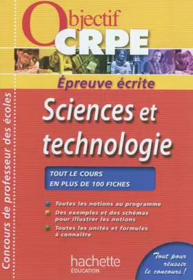 Couverture du produit · CRPE en fiches : Sciencs et technologies
