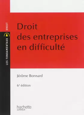 Couverture du produit · Droit des entreprises en difficulté