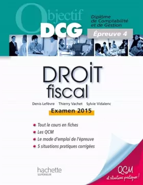 Couverture du produit · Objectif DCG - Droit fiscal