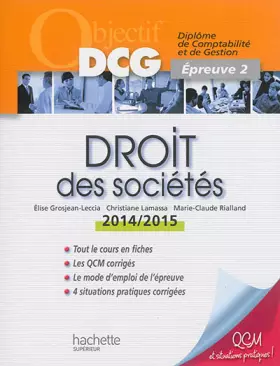 Couverture du produit · Objectif DCG - Droit des sociétés
