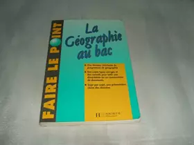 Couverture du produit · La géographie au bac