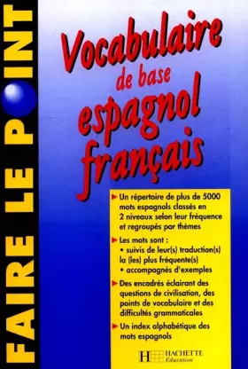 Couverture du produit · Vocabulaire de base espagnol-français