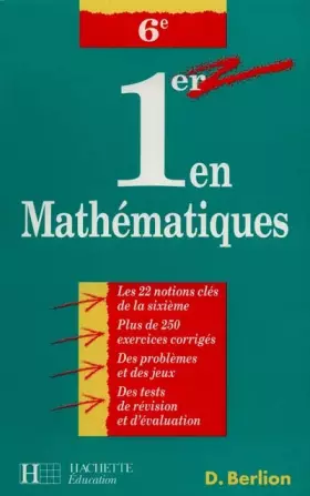 Couverture du produit · 1er en mathématiques, 6e