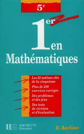 Couverture du produit · 1er en mathématiques, 5e